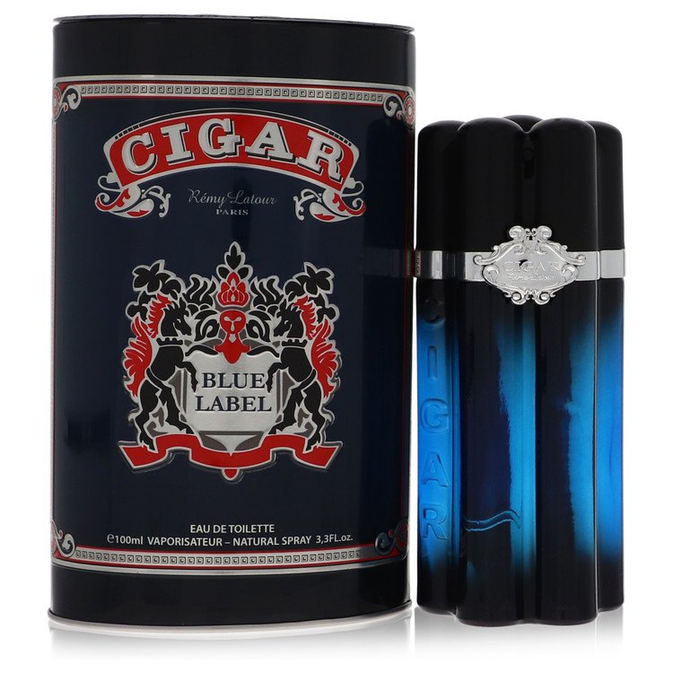 Cigar Blue Label by Remy Latour Eau De Toilette Spray 3.3 oz for Men