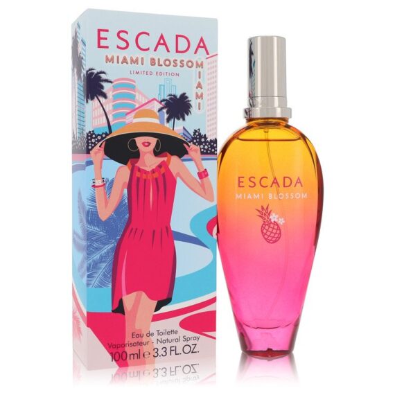 Escada Miami Blossom by Escada Eau De Toilette Spray 3.4 oz for Women