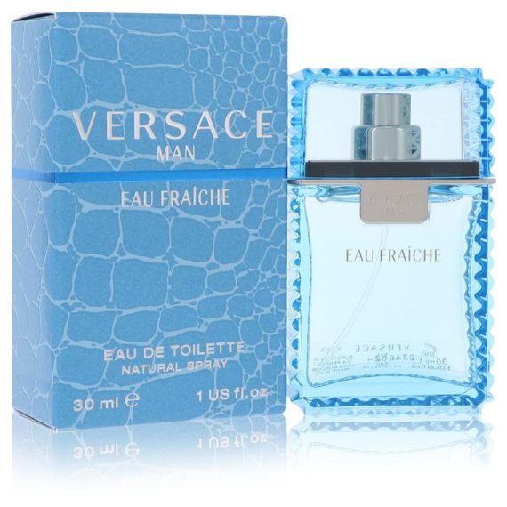 Versace Man by Versace Eau Fraiche Eau De Toilette Spray (Blue) 30ml for Men