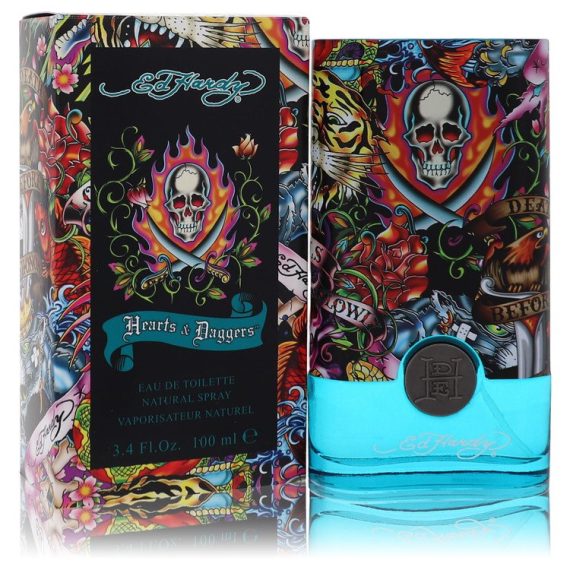 Ed Hardy Hearts & Daggers by Christian Audigier Eau De Toilette Spray 100ml for Men