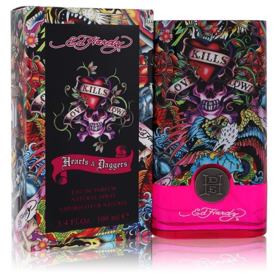 Ed Hardy Hearts & Daggers by Christian Audigier Eau De Parfum Spray 100ml for Women