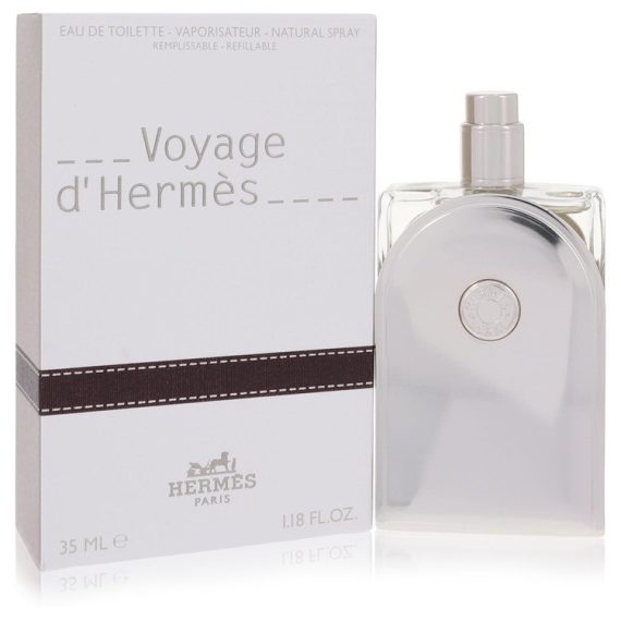 Voyage D'Hermes by Hermes Eau De Toilette Spray Refillable (Unisex) 35ml for Men