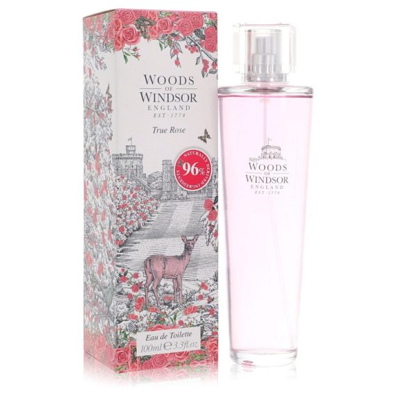 True Rose by Woods of Windsor Eau De Toilette Spray 100ml for Women