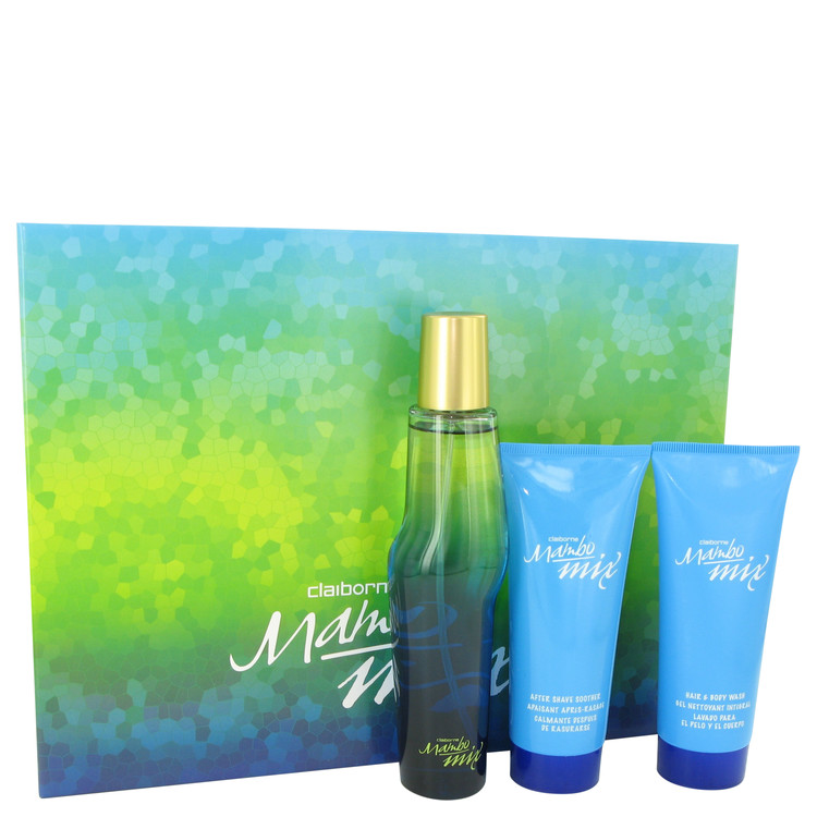 Mambo Mix by Liz Claiborne Gift Set — 100ml Eau De Cologne Spray + 100ml After Shave Balm + 100ml Shower Gel for Men