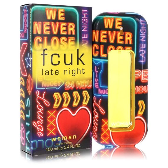 FCUK Late Night by French Connection Eau De Toilette Spray 100ml for Women