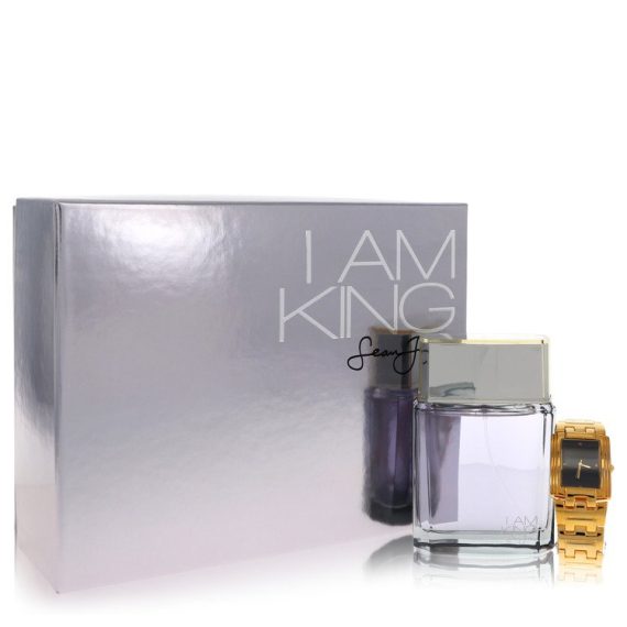 I Am King by Sean John Gift Set -- 100ml Eau De Toilette Spray + Watch for Men