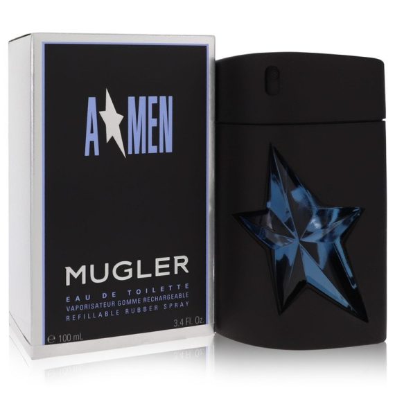 Angel by Thierry Mugler Eau De Toilette Spray Refillable (Rubber) 100ml for Men