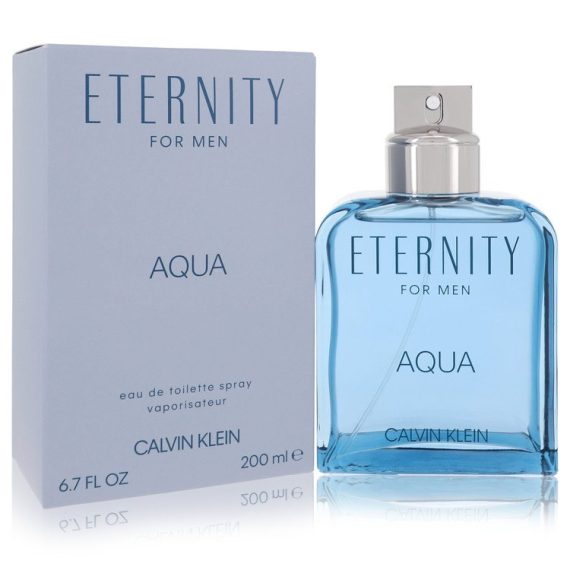 Eternity Aqua by Calvin Klein Eau De Toilette Spray 200ml for Men