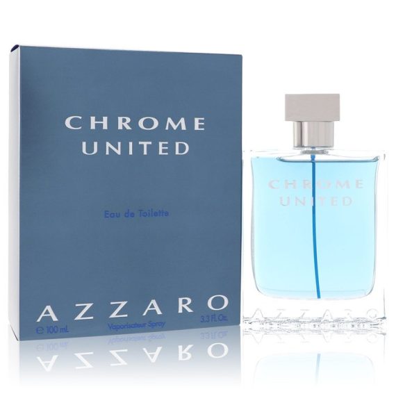 Chrome United by Azzaro Eau De Toilette Spray 100ml for Men