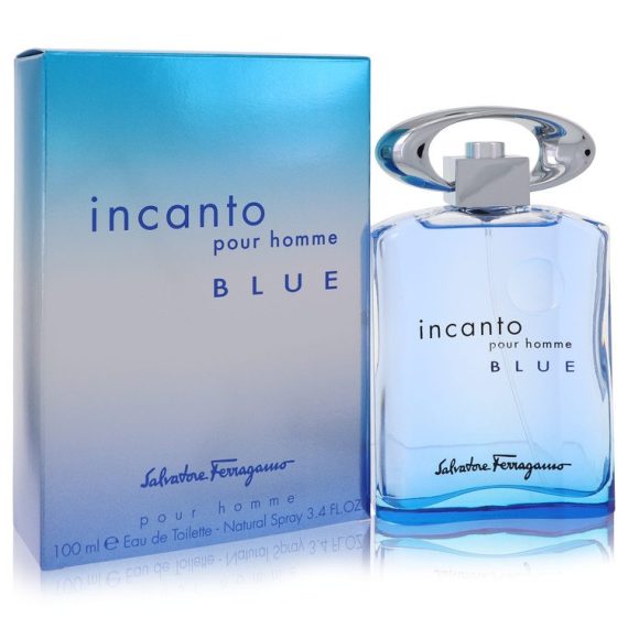 Incanto Blue by Salvatore Ferragamo Eau De Toilette Spray 100ml for Men