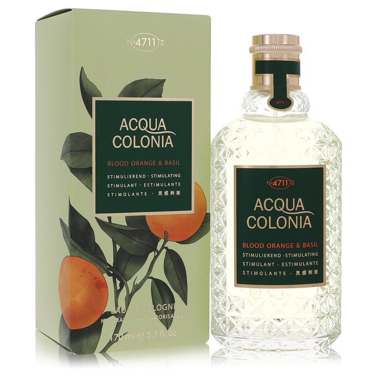 4711 Acqua Colonia Blood Orange & Basil by 4711 Eau De Cologne Spray (Unisex) 169ml for Women