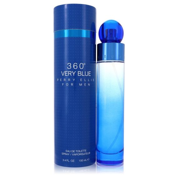 Perry Ellis 360 Very Blue by Perry Ellis Eau De Toilette Spray 100ml for Men