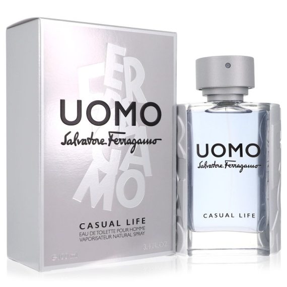 Salvatore Ferragamo Uomo Casual Life by Salvatore Ferragamo Eau De Toilette Spray 100ml for Men