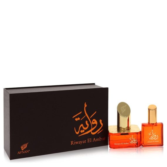 Riwayat El Ambar by Afnan Eau De Parfum Spray + Free .67 oz Travel EDP Spray 50ml for Women