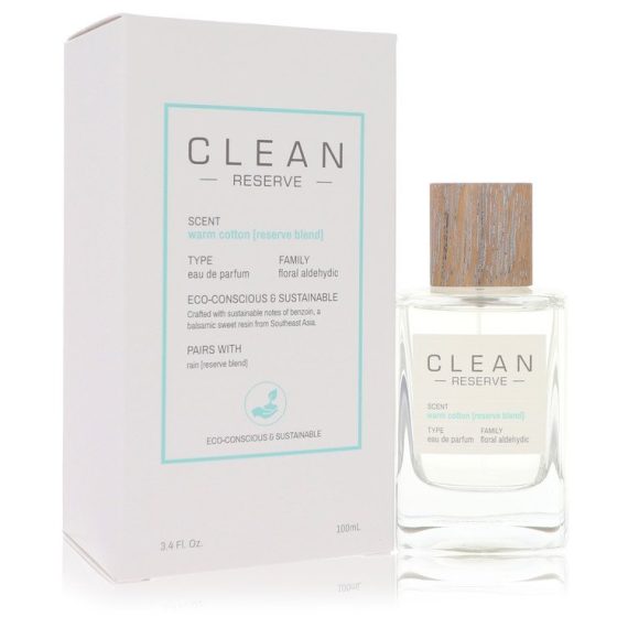 Clean Reserve Warm Cotton by Clean Eau De Parfum Spray 100ml for Women