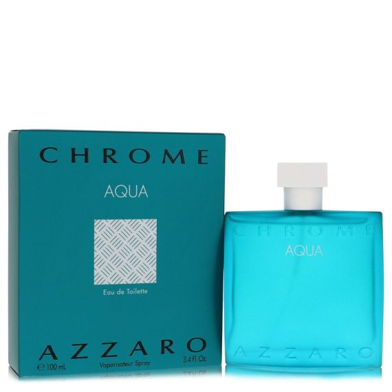 Chrome Aqua by Azzaro Eau De Toilette Spray 100ml for Men