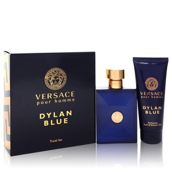 Versace Pour Homme Dylan Blue by Versace Gift Set -- 100ml Eau de Toilette Spray + 100ml Shower Gel for Men