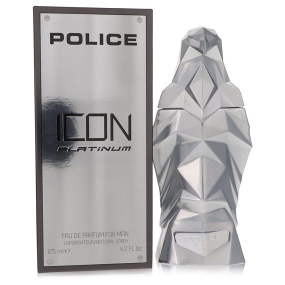 Police Icon Platinum by Police Colognes Eau De Parfum Spray 125ml for Men