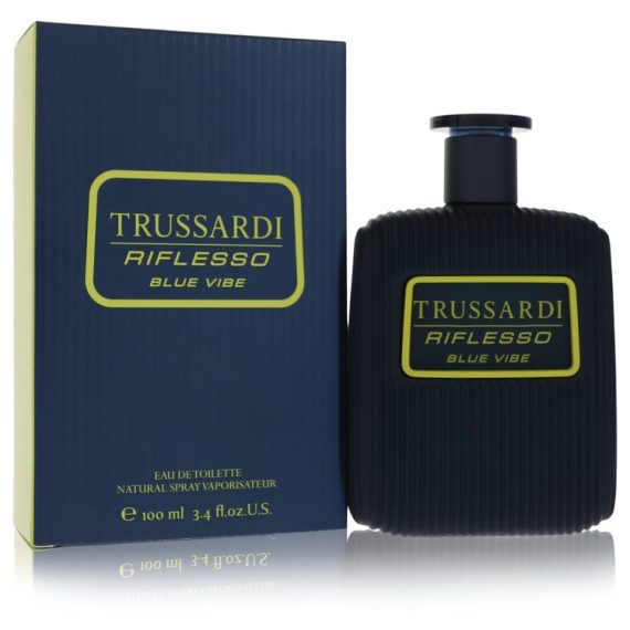 Trussardi Riflesso Blue Vibe by Trussardi Eau De Toilette Spray 100ml for Men