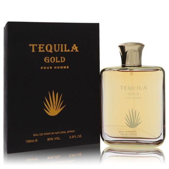 Tequila Pour Homme Gold by Tequila Perfumes Eau De Parfum Spray 100ml for Men