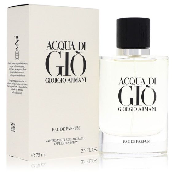 Acqua Di Gio by Giorgio Armani Eau De Parfum Refillable Spray 75ml for Men