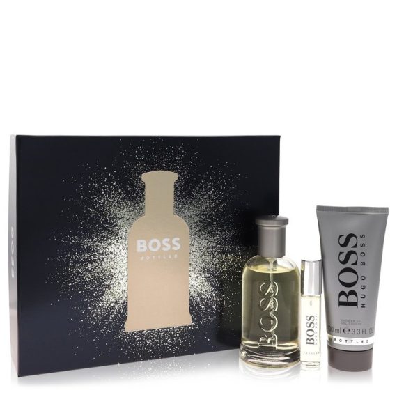 Boss No. 6 by Hugo Boss Gift Set -- 100ml Eau De Toilette Spray + 0.90ml Mini EDT Spray  + 100ml Shower Gel for Men