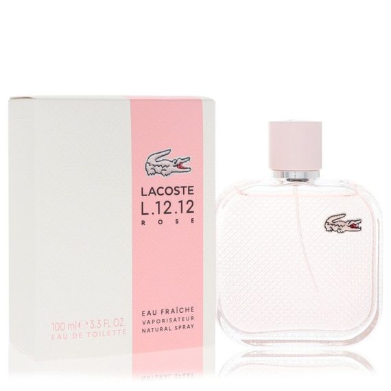 Lacoste Eau De Lacoste L.12.12 Rose Eau Fraiche by Lacoste Eau De Toilette Spray 100ml for Women