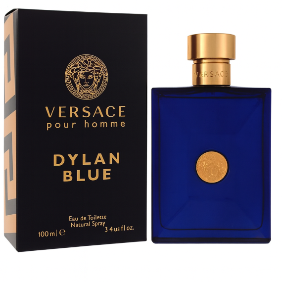 Versace Dylan Blue Pour Homme Eau de Toilette Spray for Men – 3.4 fl oz